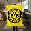 1pc Dortmund Print Flannel Blanket, High quality Comfortable for All Seasons, Home Decor, Warmth and Comfort, Perfect for Christmas Gifts28