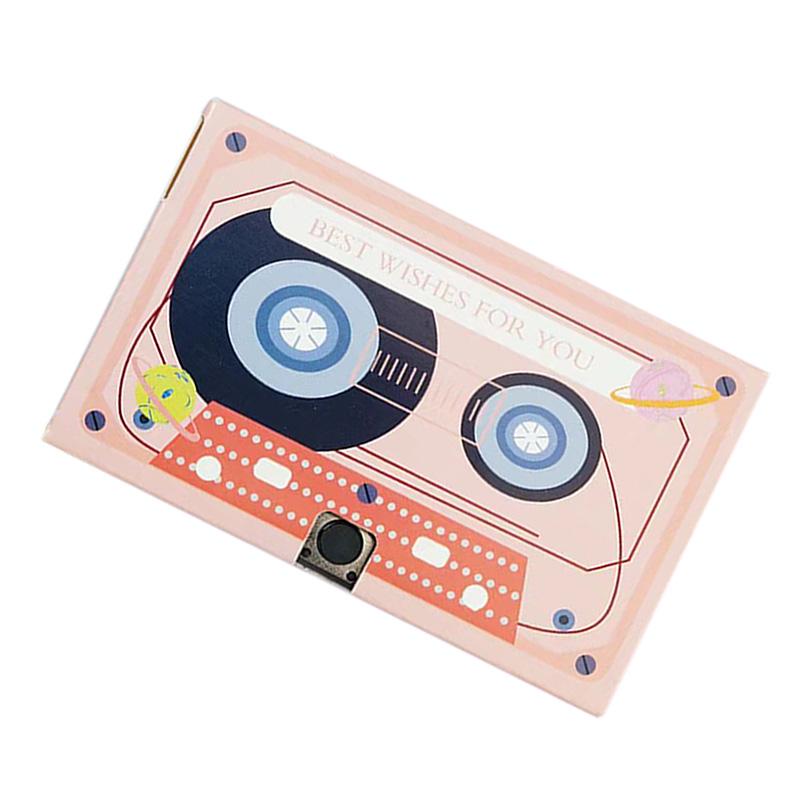 Recording Greeting Card Exquisite Unique Reusable Recordable DIY Greeting Card for Birthday Anniversaries
