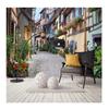 3d Обои Европейская Улица Ретро Городской Пейзаж Фреска Гостиная Кафе Ресторан Фон Декор Стен Фреска