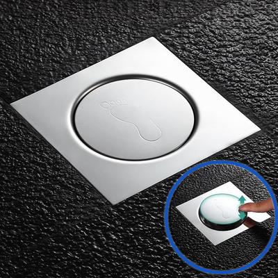 Сливной кран с подъемной ногой из нержавеющей стали для ванной комнаты, душевая решетка, фильтр для слива воды в туалете, противозапаховые сливы для кухни 10 12 15 см