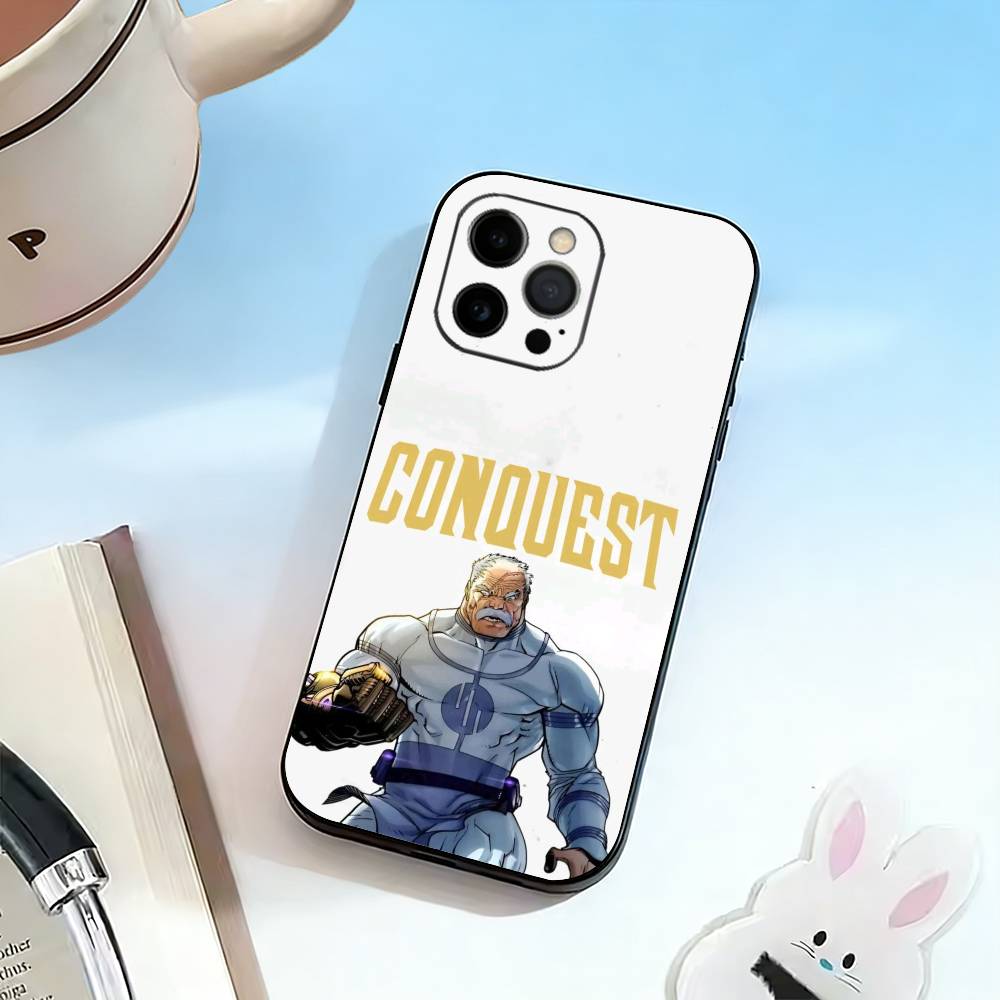 Funny I-Invincible  Phone Case For iPhone 17,16,15,14,13,12,11 Plus,Pro Max,XS,Soft Silicone Black Cover