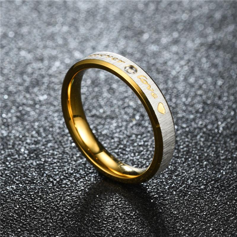 Новое кольцо для пары Forever Love для женщин и мужчин в форме сердца из нержавеющей стали обручальное кольцо модные украшения для помолвки