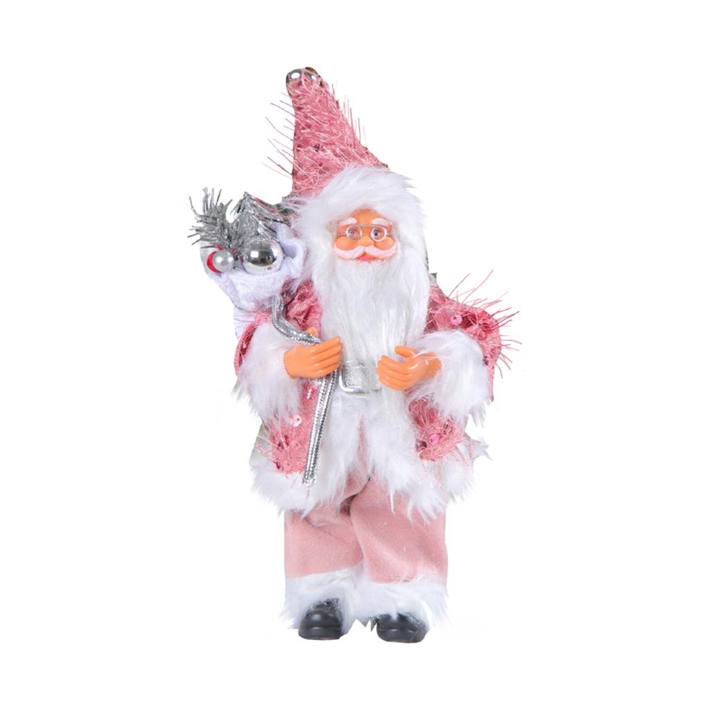 Small Santa Claus Figurines Standing Santa Statue Miniature Collection Hanging Santa Claus Pendant For Christmas Tree,Fireplace,Tabletop Centerpieces