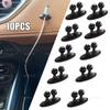10x Mini Car Wire Cord Cable Tidy Holder Clips Organizer Line Fixer Accessories