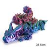 3D Printed Magic Dragon Movable Joint Fidget Toy Rotatable Articulated Office Desktop Ornament Adults Kid Toy Crafts Gift