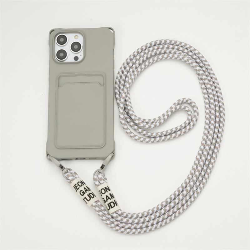 Кошелек через плечо с отделением для карт, жидкий силиконовый чехол для iPhone 15 14 13 12 11 Pro Max 15 14 Plus XS Max XR X 6s 7 8 Plus, силиконовый мягкий чехол с ремешком на веревке