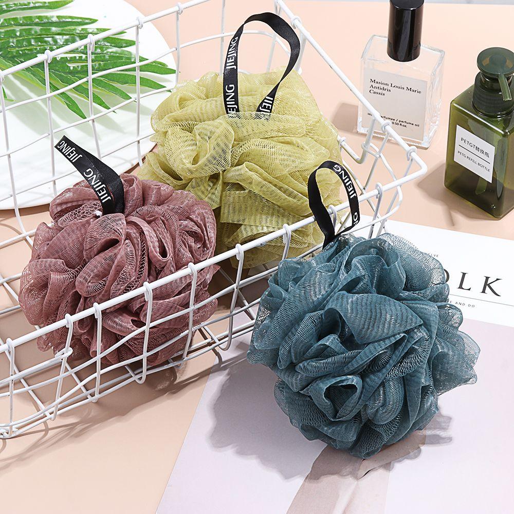 Cleaning Brush Body Exfoliate Wash Scrubbers Bathroom Supplies Sponge Balls Shower Puff Bath Ball