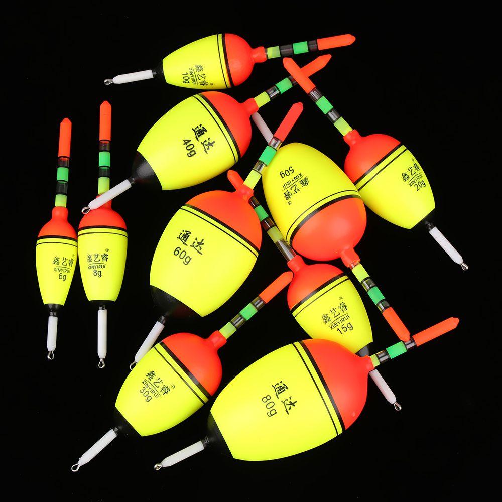 2pcs New Bobber Plastic Fishing Night Float Eva Foam Light Stick Ball Boia