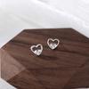 Hollow Gentle Style Love Earrings Fashionable Simple Commuting Temperament Niche Earrings for Girls