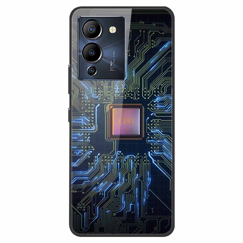 Чехол для Infinix Note 12 G96 X670 Мраморное Закаленное Стекло Жесткая Задняя Крышка для Телефона Infinix Note12 Helio G96 Чехлы 6.7'' Fundas