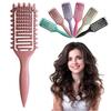 Curly Hair Brush Hollow Out Curl Define Styling Brush Beard Comb Styling Detangling Brush Multi-purpose Home Styling Tools