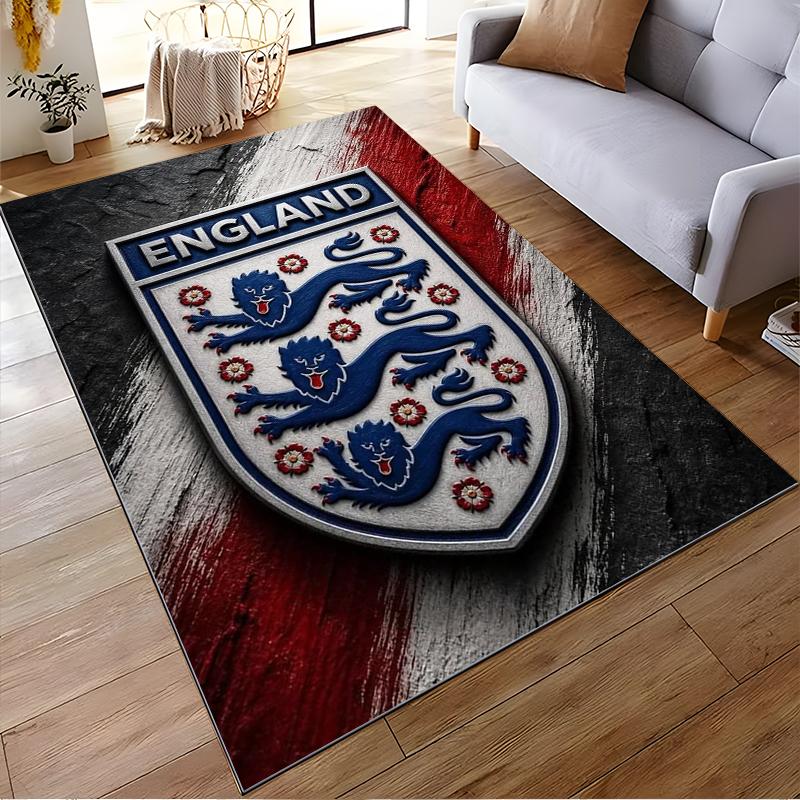 "England Three Lions Badge Non-slip rug suitable for living room and bedroom sofas"
