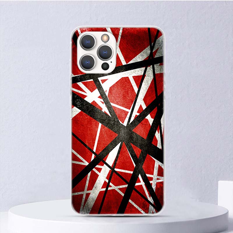 Мягкий чехол с графикой гитары Эдди Ван Халена для iPhone 16 17 Air 16E 15 Plus 11 12 13 Mini 14 Pro Max Чехол для телефона Apple 7 8 SE Coqu