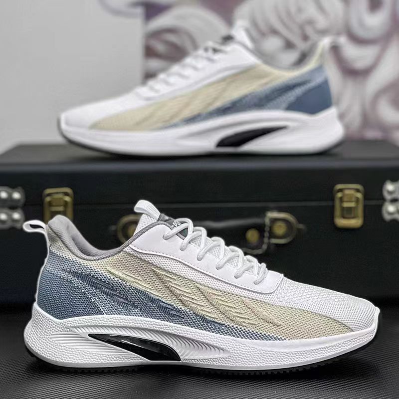 Модная мужская обувь Flyknit, весенне-летняя дышащая универсальная трендовая спортивная повседневная обувь