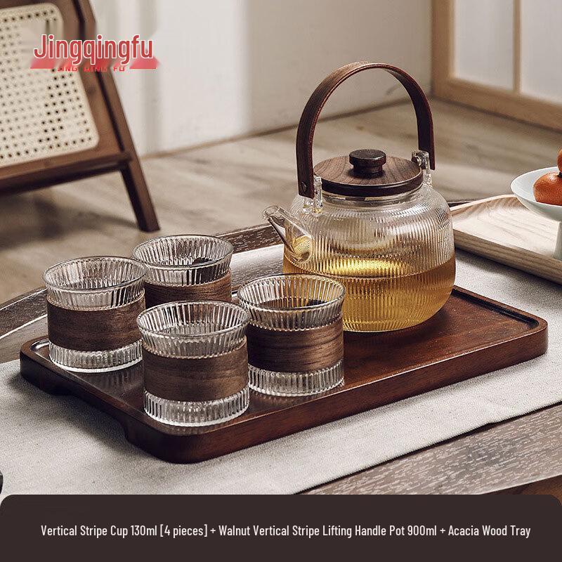 Jingqingfu Heat-Resistant Glass Tea Set