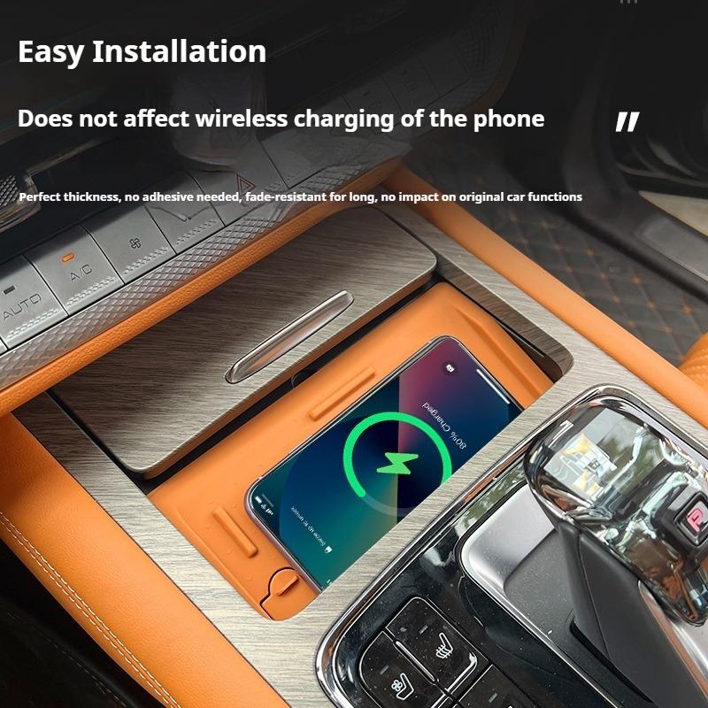 For GWM Tank 500Hi4-T Car Wireless Charging Silicone Pad Automotive Liquid Silicone Pad Automotive Interior Modify Accessories