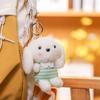 Cute Ears Long Dog Keychain Cartoon Plush Girls Kid Backpack Decoration Doll