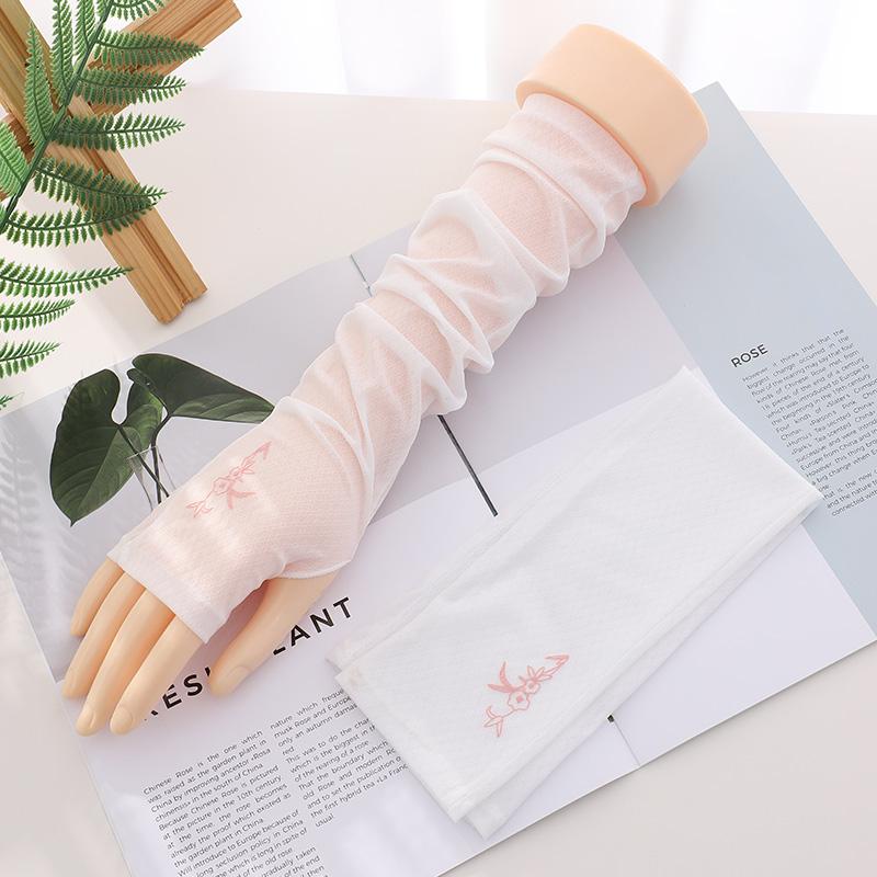 Fashion Women Outdoor Summer Thin Sun UV Protection Car Driving Arm Sleeve Gloves