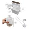 Wall Mount Toilet Brush Storage Holder Set Garbage Bag Cleaning Liquid Box