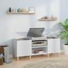 VidaXL Record Cabinet White 121x38x48 Cm Engineered Wood 831925