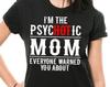 Смешная футболка для горячей мамы psycHOTic Mom Сарказм Юмор Футболка Идеи подарков на день рождения мамы Подарок для мамы
