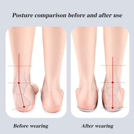 1 пара ультратонких силиконовых стелек для мужской/женской обуви, стельки с амортизацией, мягкие, с противоскользящей накладкой на пятку