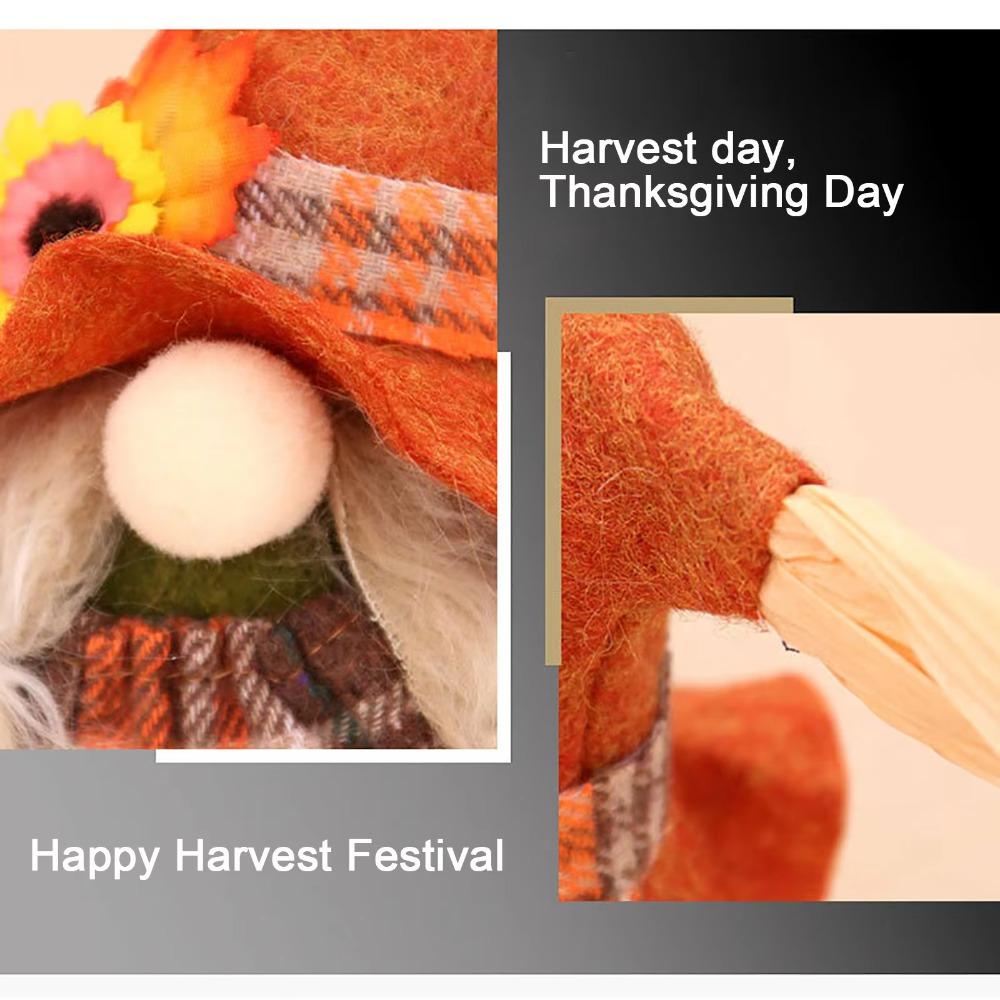 Christmas Autumn Gnome Doll Ornaments Swedish Elf Dwarf Plush Toys New Fall Gnome Figurines  Home