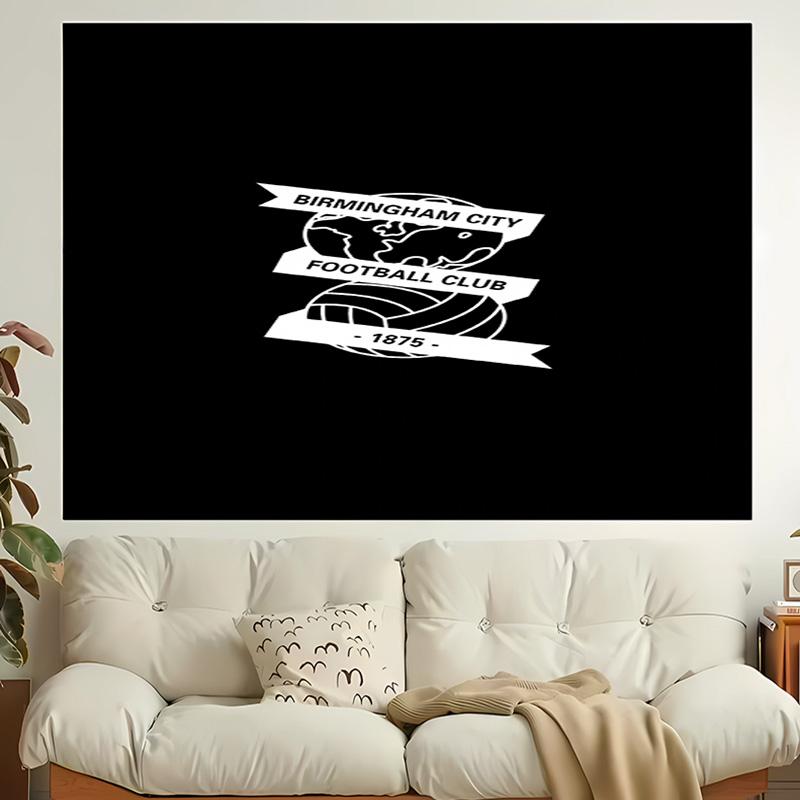1pc BIRMINGHAM CITY LOGO Tapestry, Living Room, Bedroom, Office, Party Decor, Ideal Festive Gift