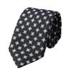 Dunhill Day 8cm Printed Made In Italy Father's Men's Tie, Black, Wide, 100% Silk, Gasket, 23RPTP4G5001, [Product Code 23RPTP4G5001]
