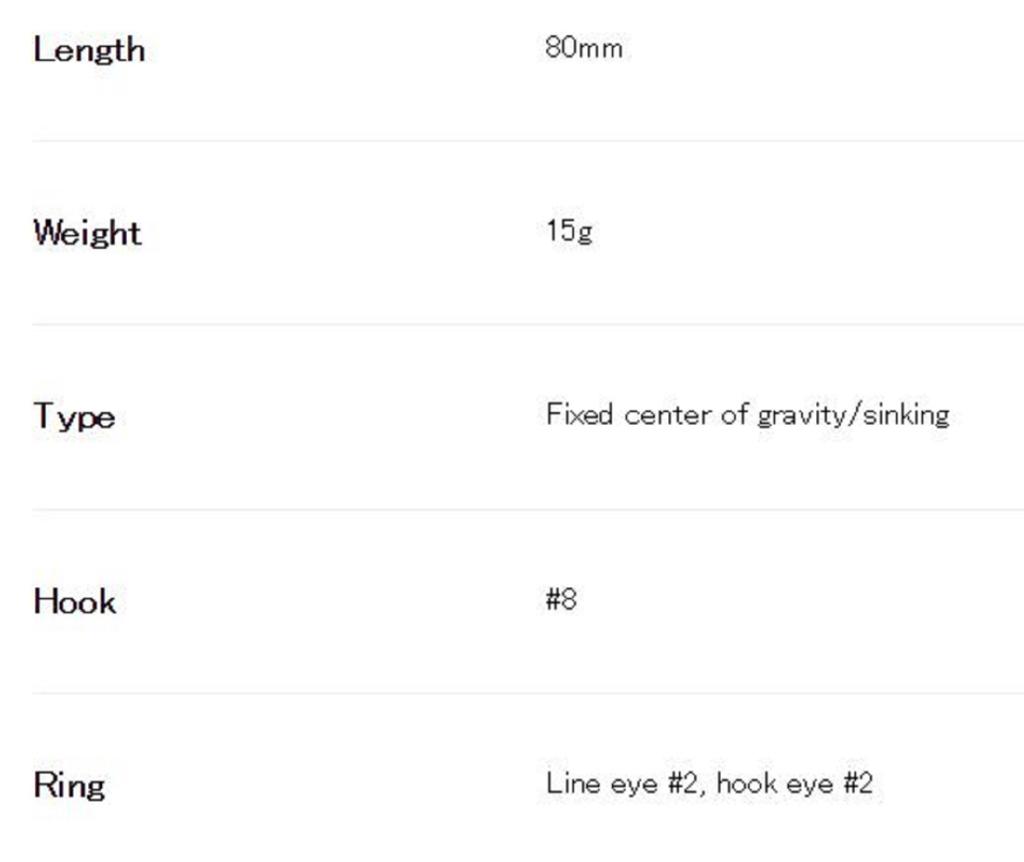 DUO Bay Ruf SV-80 Вибрационная тонущая приманка ADA3323 (4922)