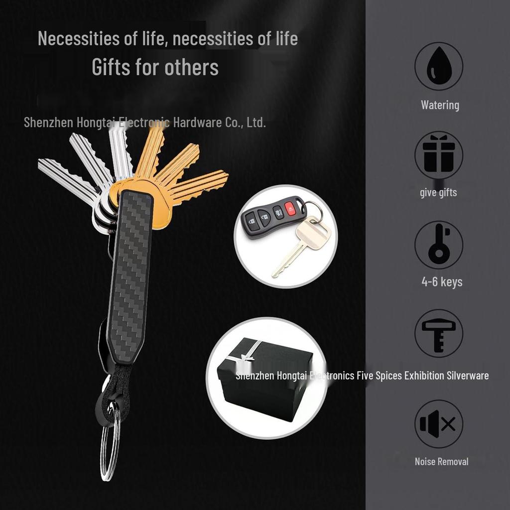 Алюминиевый органайзер для ключей с трекером Airtag и пряжкой для хранения на открытом воздухе