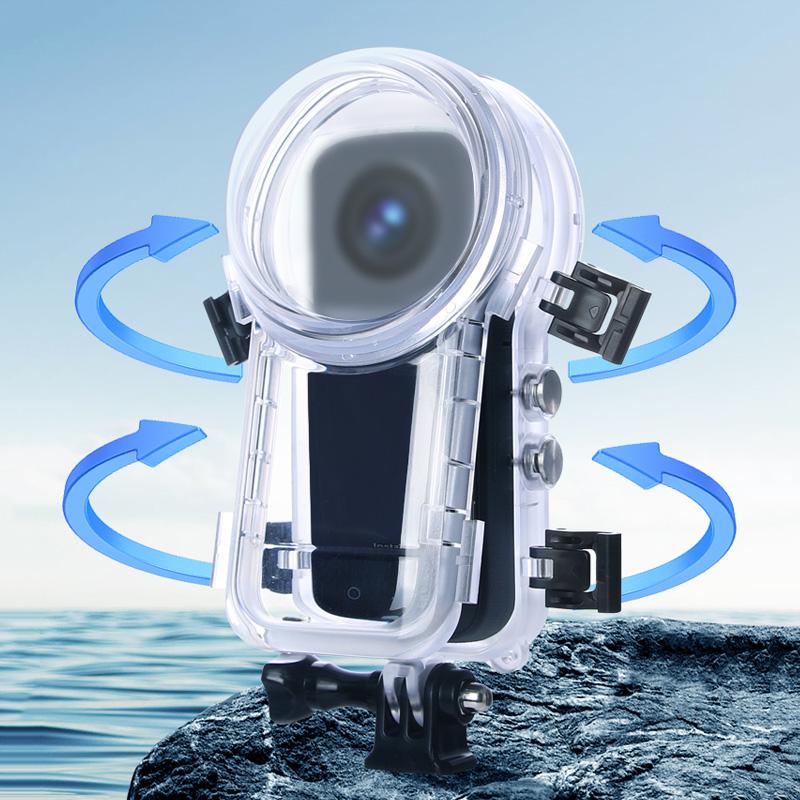 Водонепроницаемый чехол Полностью невидимый бокс для дайвинга 50 м Подводный корпус Защитная крышка для экшн-камеры Insta360 X4
