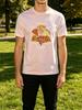 Delicious Pizza Slices Category Label Text Front Graphic Print Unisexs Crew Neck Short Sleeve Tee Casual Daily Soft Basic Wear Top