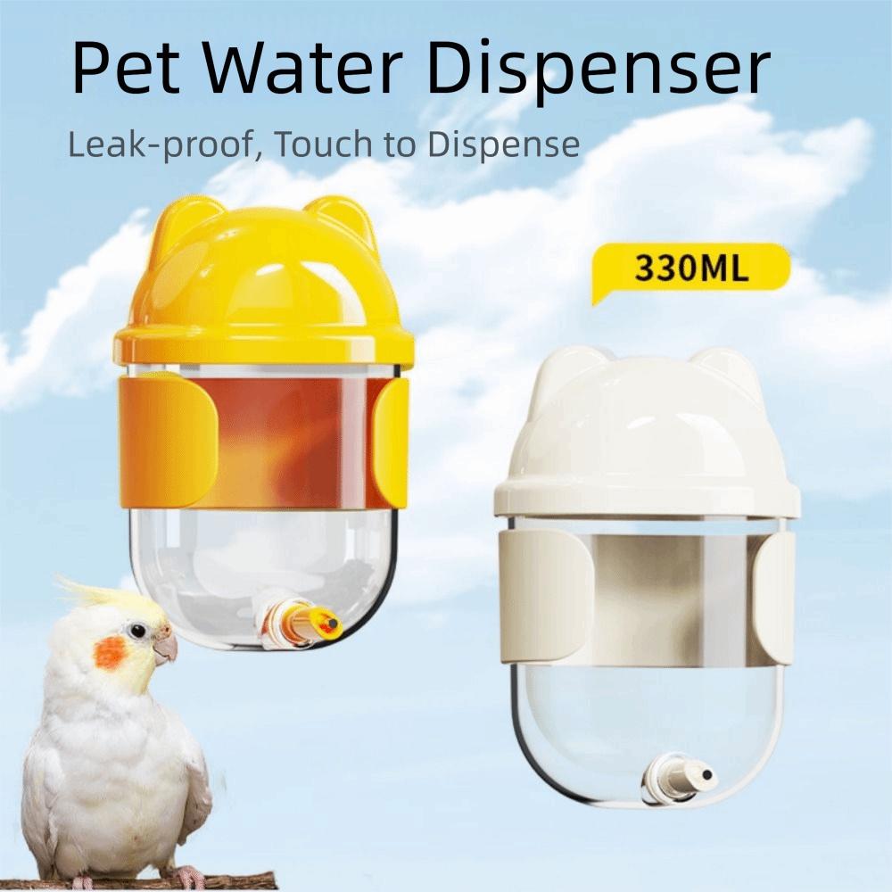 Transparent Automatic Bird Water Dispenser Leak-proof Pet Bird Water Kettle Cockatiels