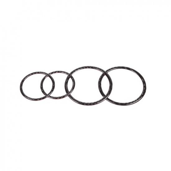 Декоративное кольцо для динамика двери из углеродного волокна для BMW 3 серии E46 1998-2005