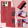 Infinix Hot 50 5G / Note 40 Pro / Zero 30 Leather Phone Case - Color Block Design