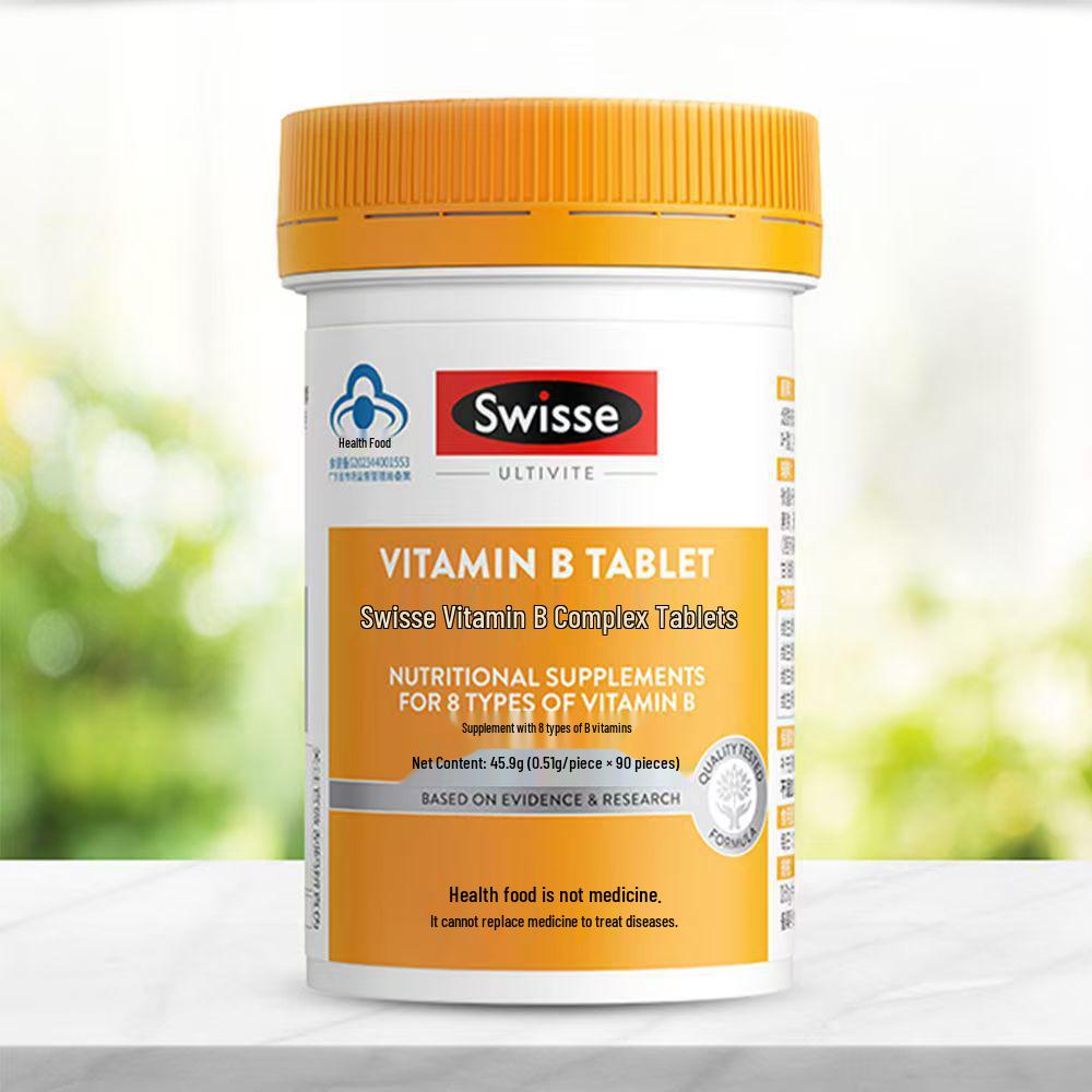 Таблетки Swisse Комплекс витаминов группы B с фолиевой кислотой, ниацинамидом, пантотеновой кислотой и биотином для работы сверхурочно или поздних ночей