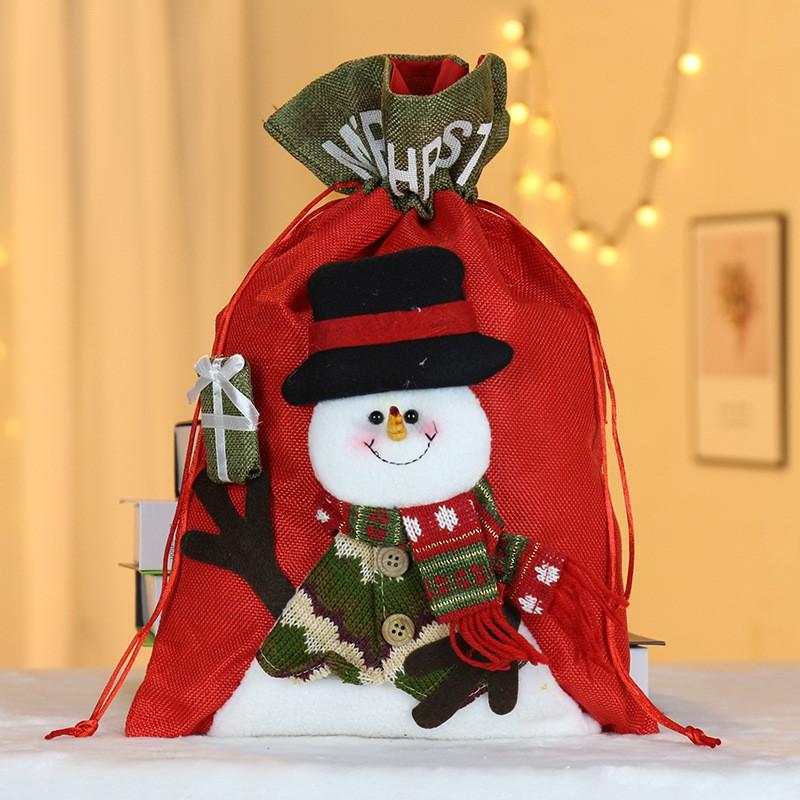 Christmas Gift Bags Santa Elk Candy Xmas Party Decorations