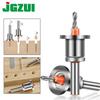 Woodworking Step Drill with Countersink & Limiter Alloy Cone Head - Screw Installation Punch Drill