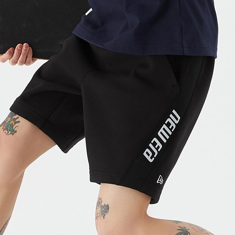 New Era Спортивные повседневные шорты Мужские шорты Черный 12354339