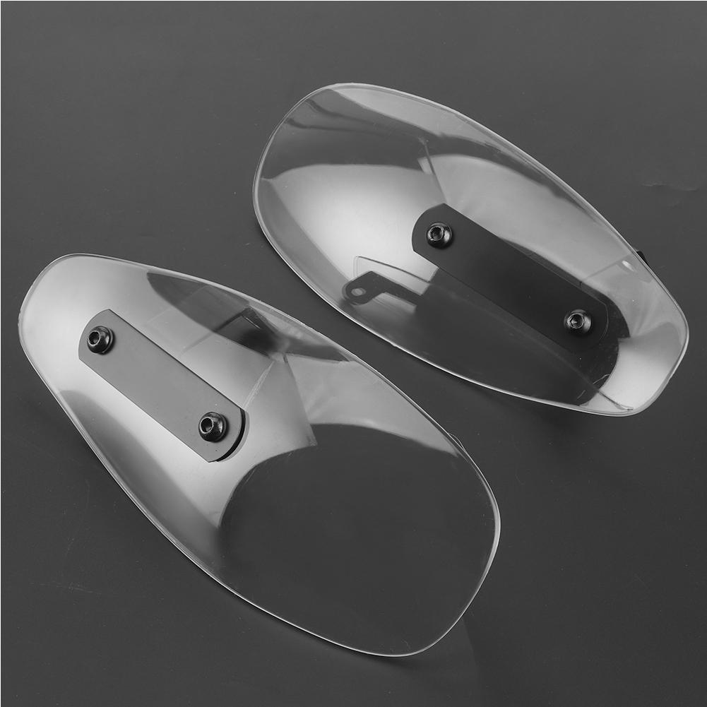 10mm Universal Motorcycle Handguard Acrylic Motorbike Handlebar Wind Shield Fit for YamahaTransparent