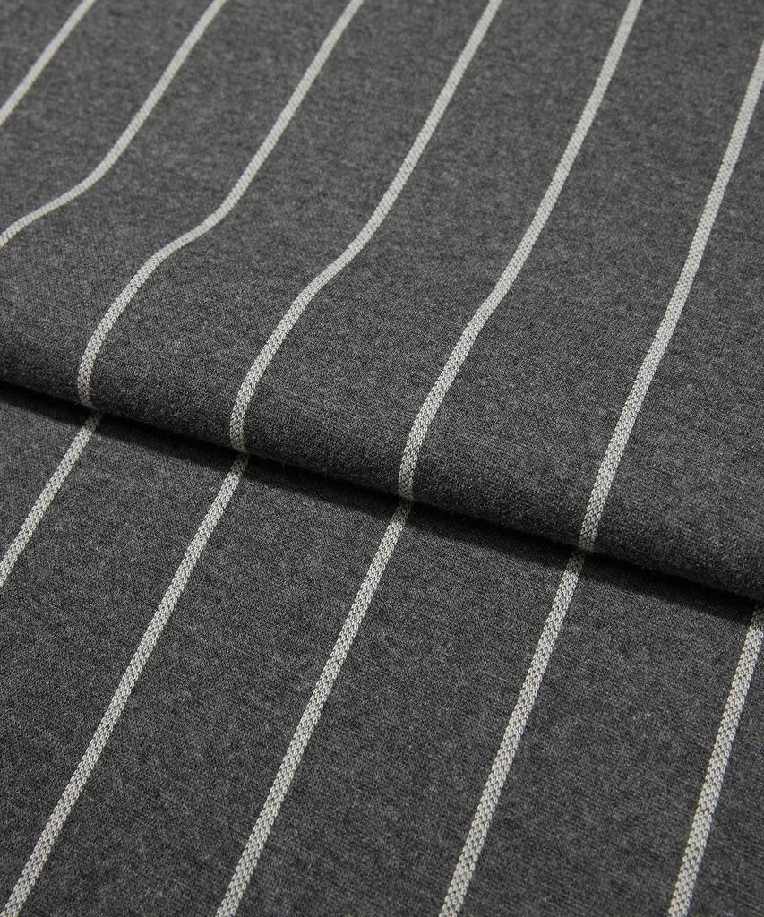 SOUNDSLIFE Vertical Stripe Polo Gray
