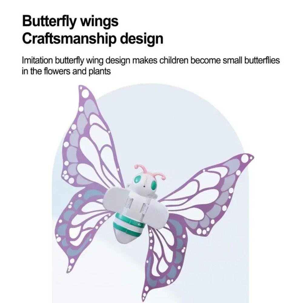 With Lights Electric Butterfly Wings Adjustable Strap Fairy Flying Toy Party