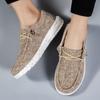 Дышащие парусиновые кроссовки без шнуровки для мужчин — нескользящая обувь для весны и лета