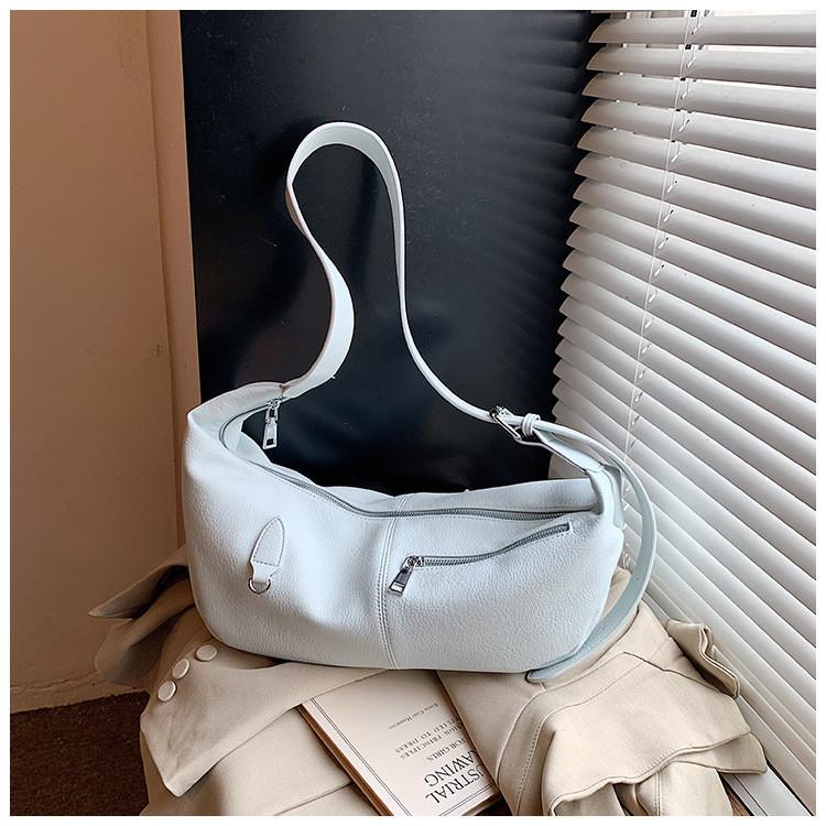IELGY Simple Style Large-Capacity Tote Bag All-Match Commuter Shoulder Messenger Bag Casual