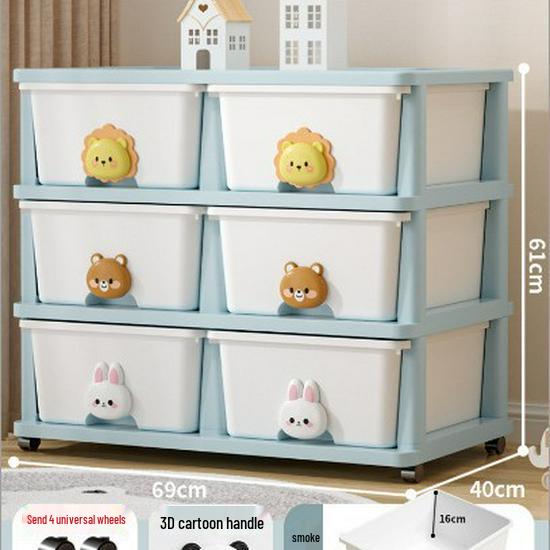 Детский шкаф для хранения с ящиками для игрушек, закусок, одежды и для прикроватного использования