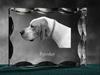 English Pointer I - crystal with a picture of a dog, glass statuette with a picture, unique frame with a picture from Art-Dog brand