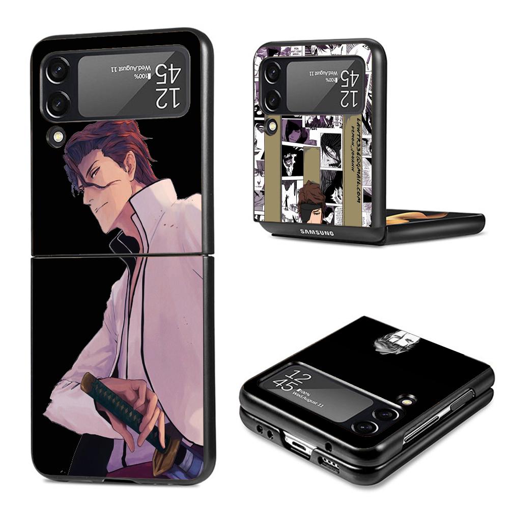 Чехол для телефона Bleach Айзен Сосуке для Samsung Galaxy Z Flip7 Flip6 5G Flip5 Flip4 Flip3 ZFlip 7 6 3 4 5 Ударопрочная задняя крышка Gala