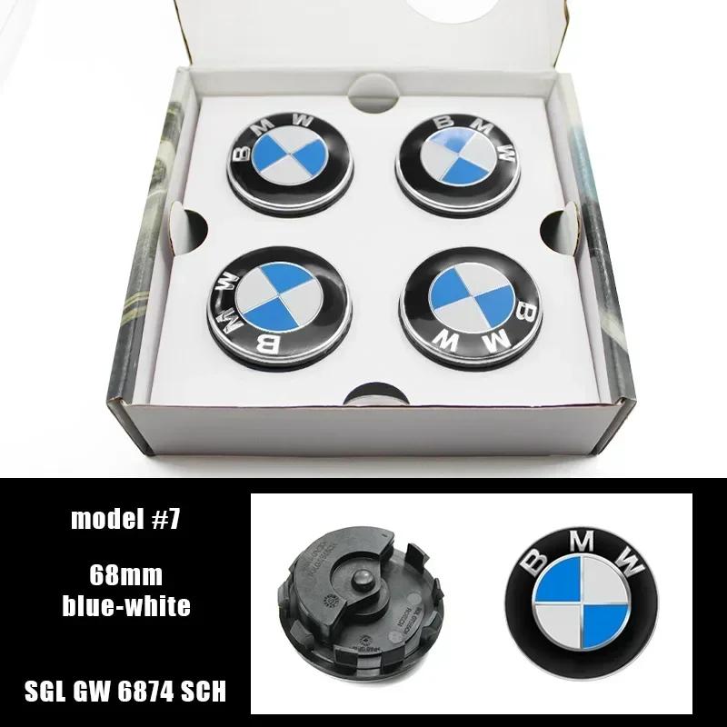New 4P 56mm 68mm Floating Wheel Center Caps For BMW G11 G12 G30 G31 G32 G38 G01 G08 G02 G05 F45 F46 F52 F48 F49 F39 Auto Ac