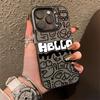 Мультяшный чехол-граффити для iPhone 12-17, Серебристый, 15 цветов